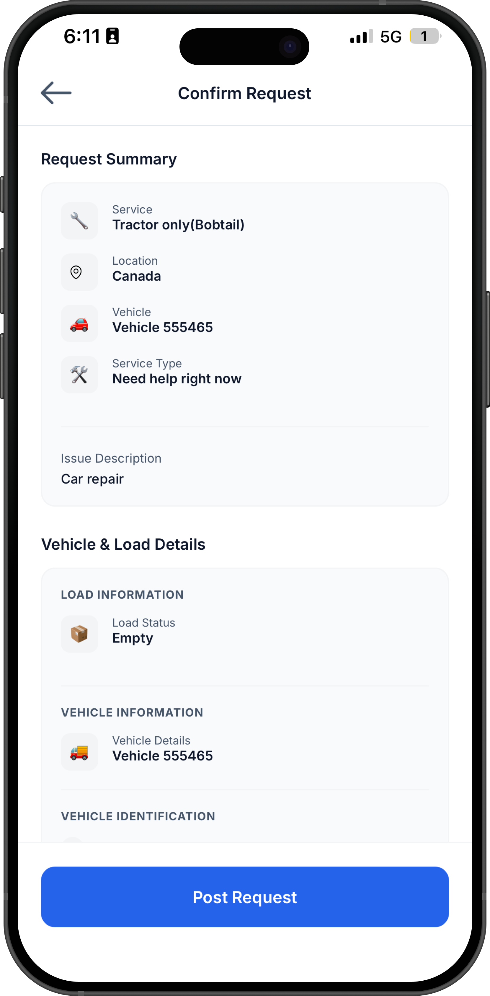 Roadside assistance support